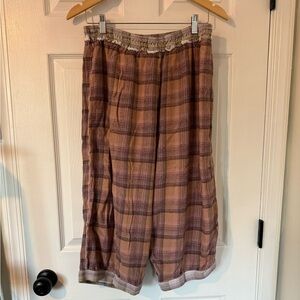 Free People Fallin’ for Flannel Plaid Pants